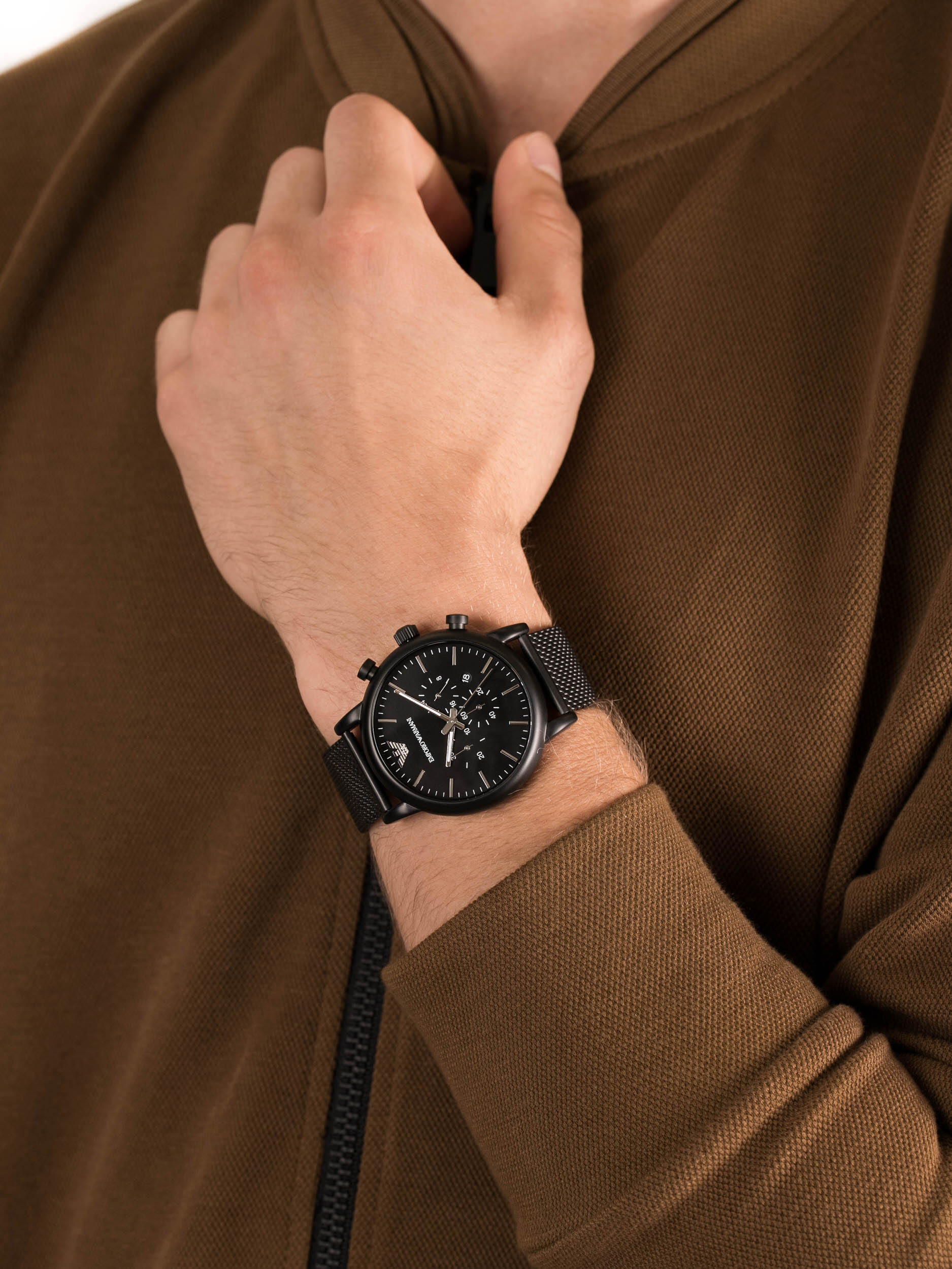 zegarek Emporio Armani AR1968 męski z chronograf Sports and Fashion - miniatura 3