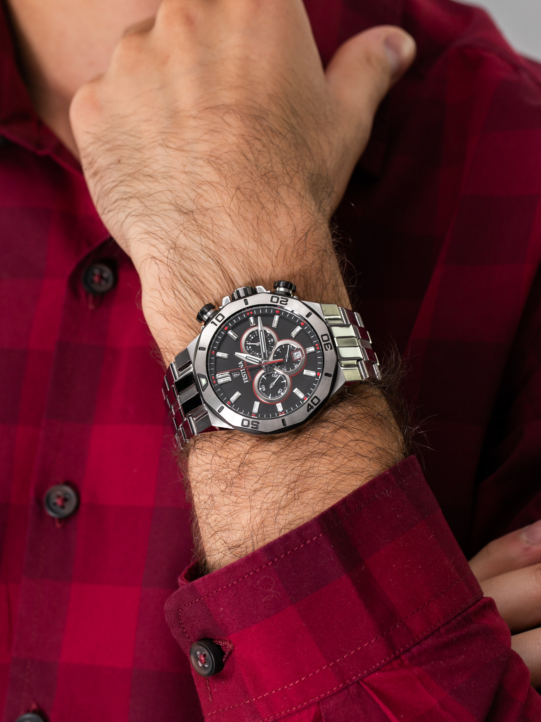 zegarek Festina F20448-4 Chrono Bike męski z chronograf Chrono Bike - miniatura 3