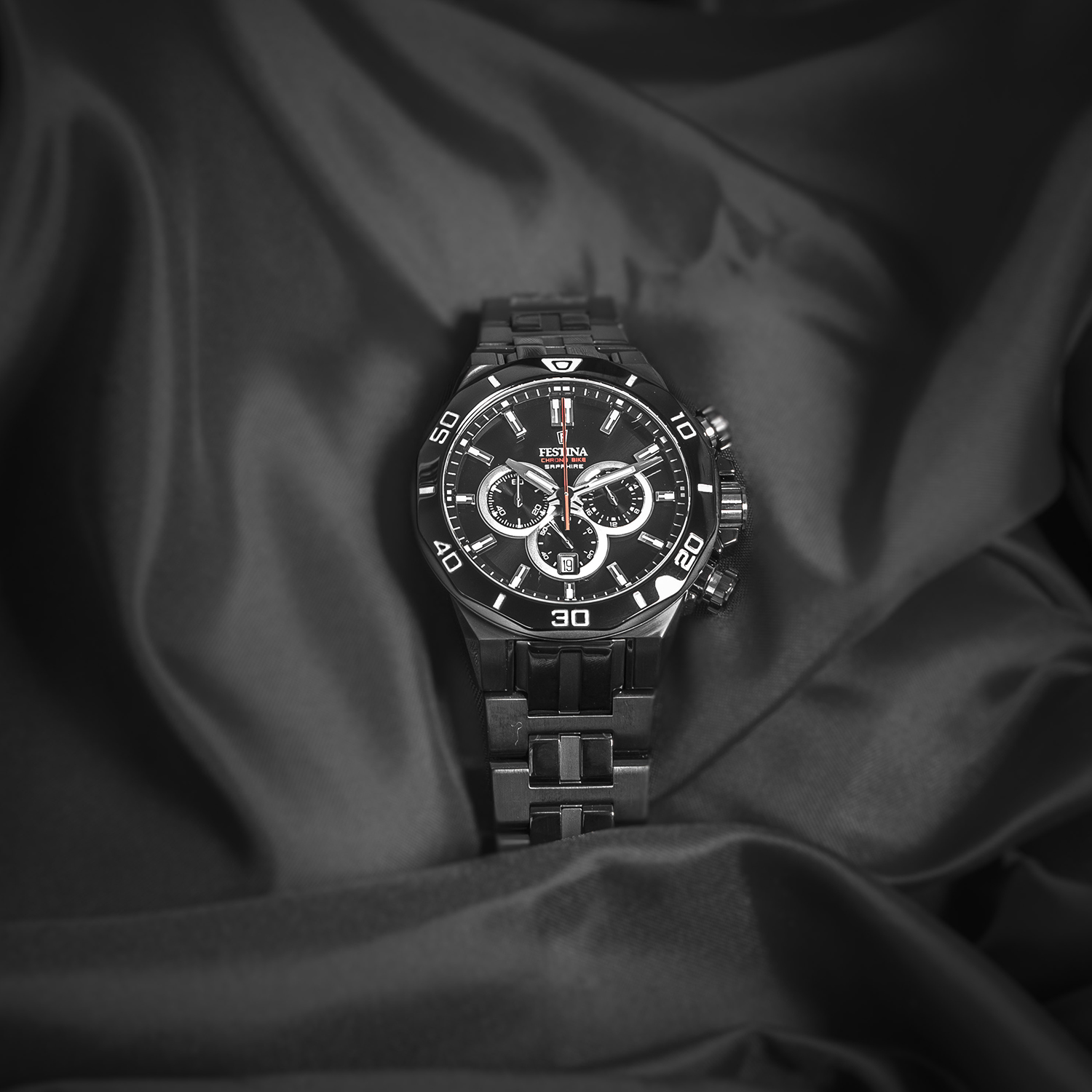 Festina F20470-1 Chrono Bike 2019 Limited Edition Chrono Bike sportowy zegarek czarny - miniatura 8