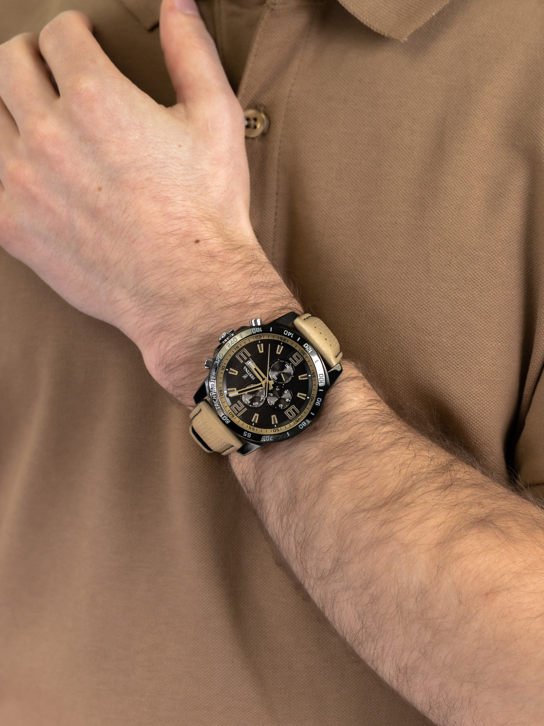 zegarek Festina F20339-1 The Originals Chronograph męski z tachometr Chronograf - miniatura 3