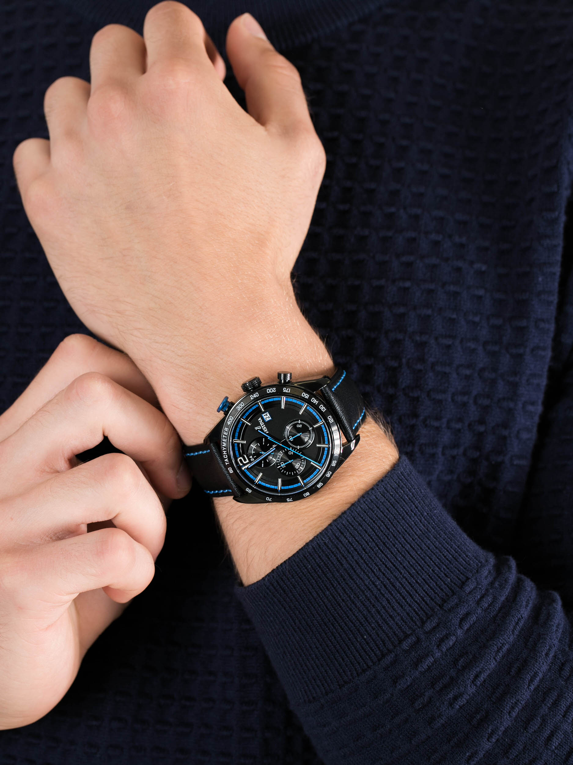 zegarek Festina F20344-4 Chronograph męski z tachometr Chronograf