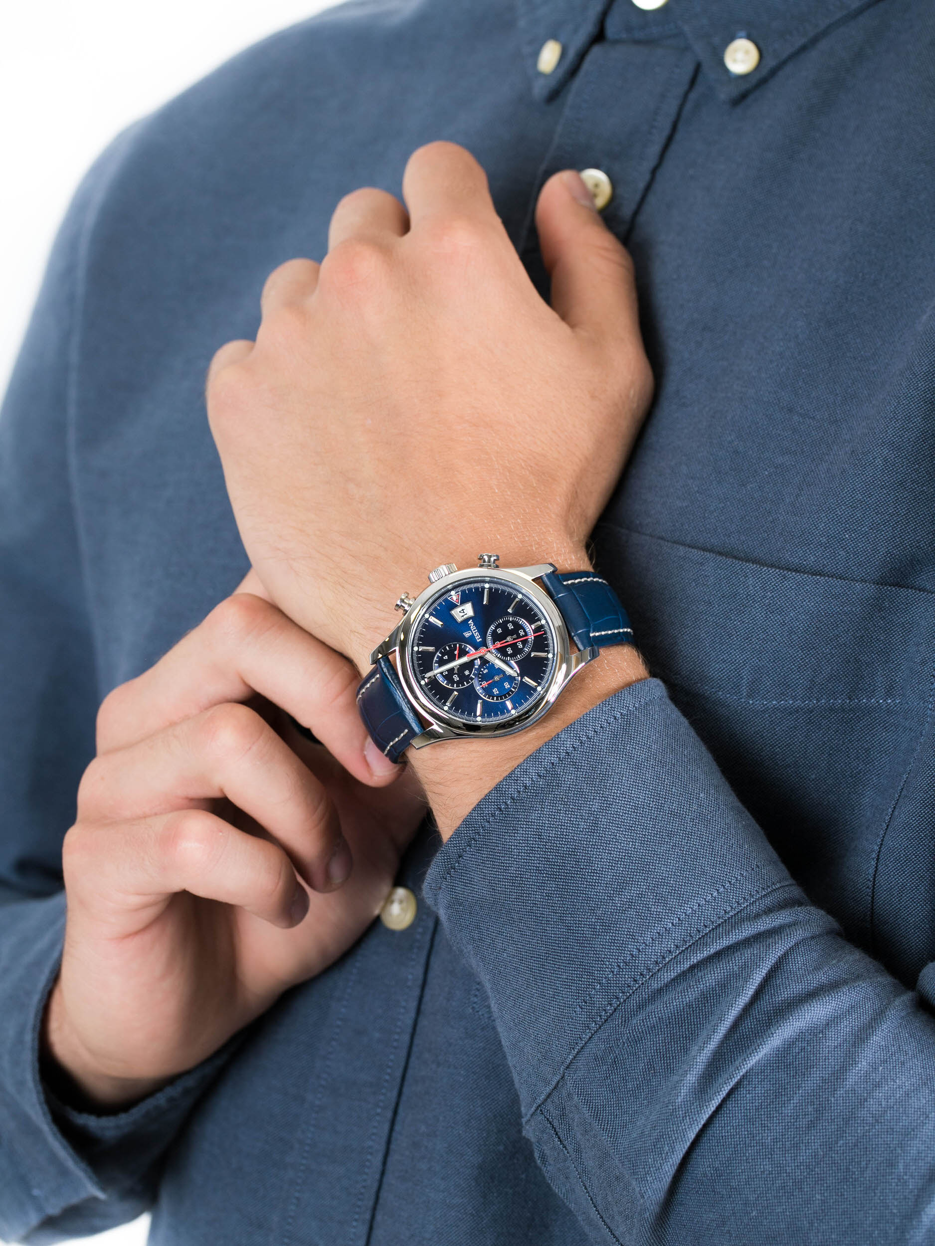 zegarek Festina F20375-2 Timeless Chronograph męski z chronograf Chronograf - miniatura 3