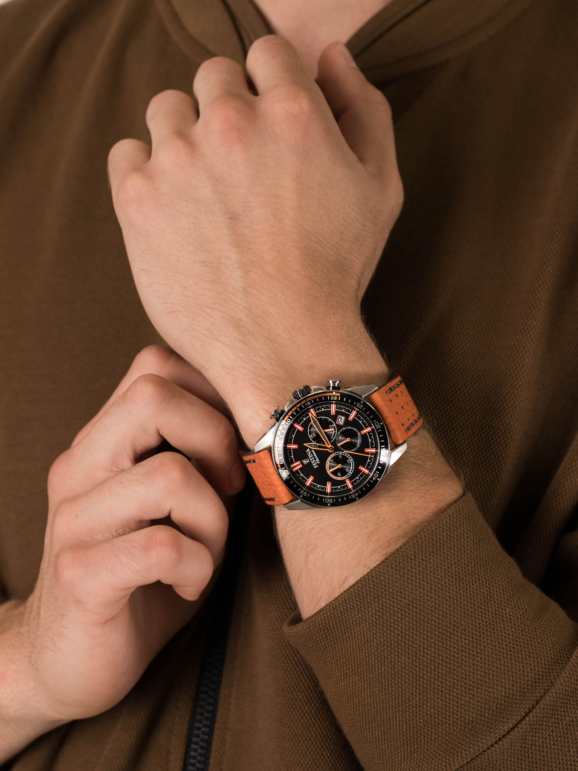 zegarek Festina F20377-4 Chrono Sport męski z chronograf Chronograf - miniatura 3