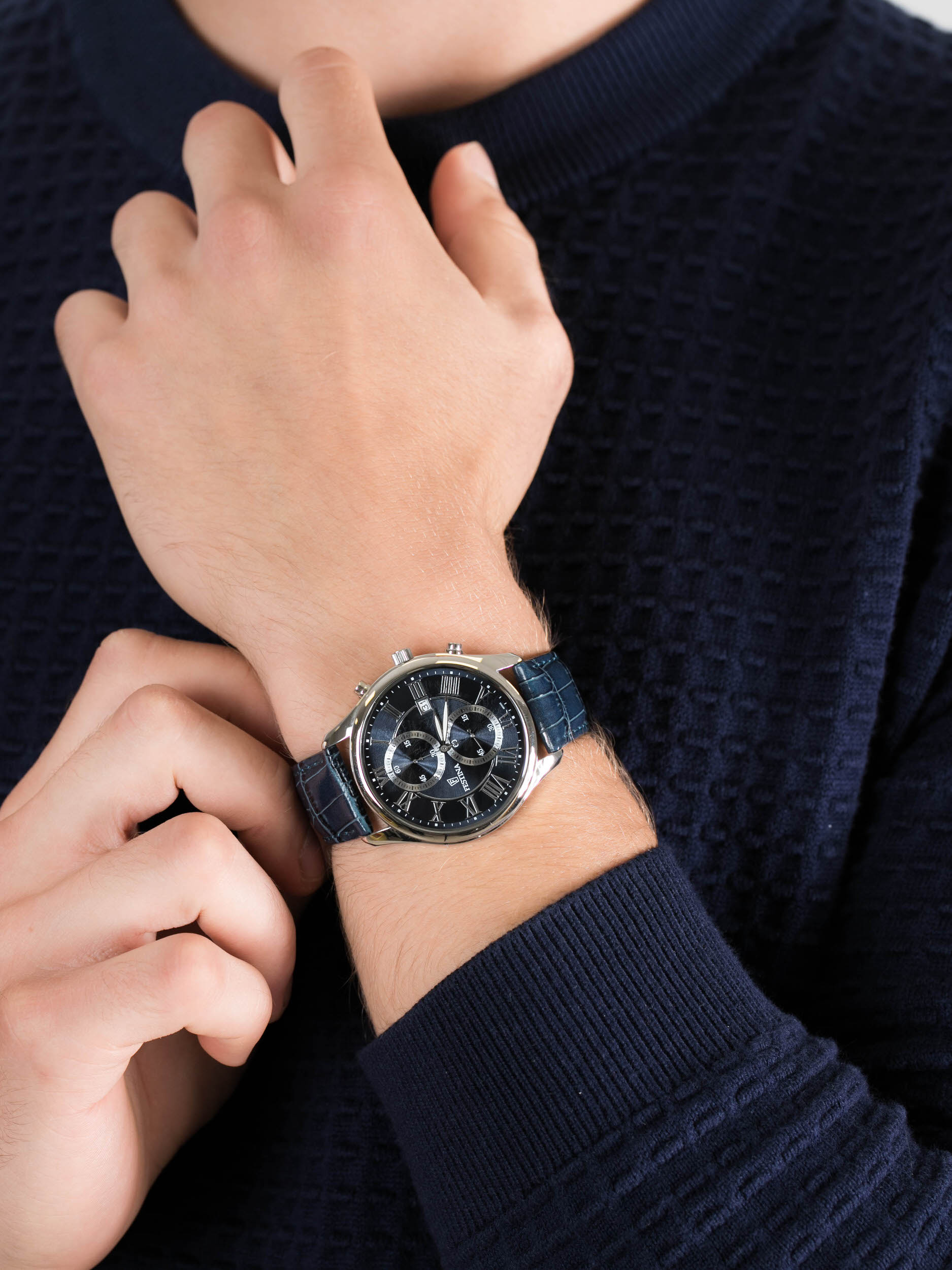 zegarek Festina F6855-2 Retrograde męski z chronograf Chronograf - miniatura 3