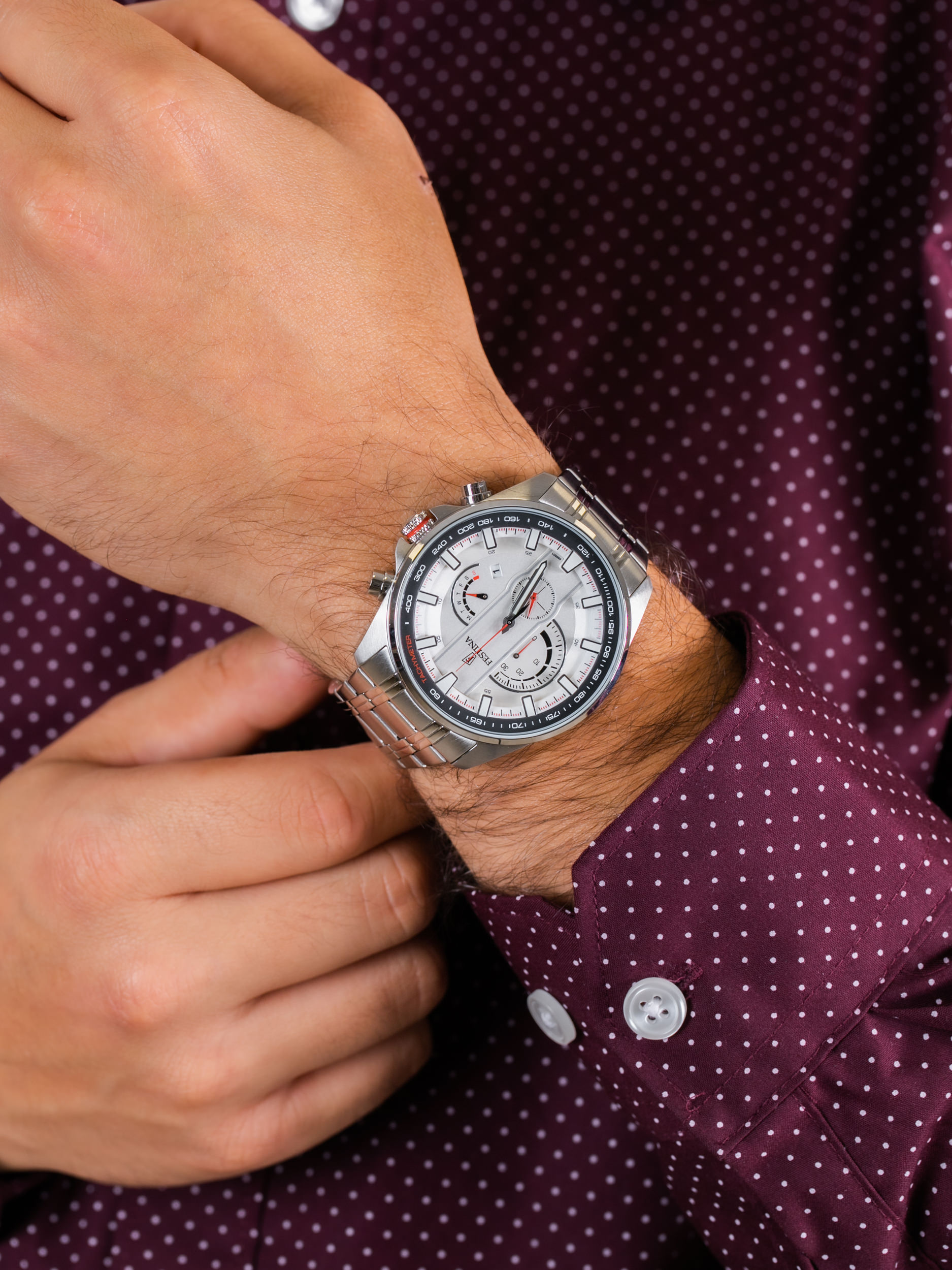 zegarek Festina F6866-1 Chrono Sport męski z chronograf Chronograf - miniatura 3