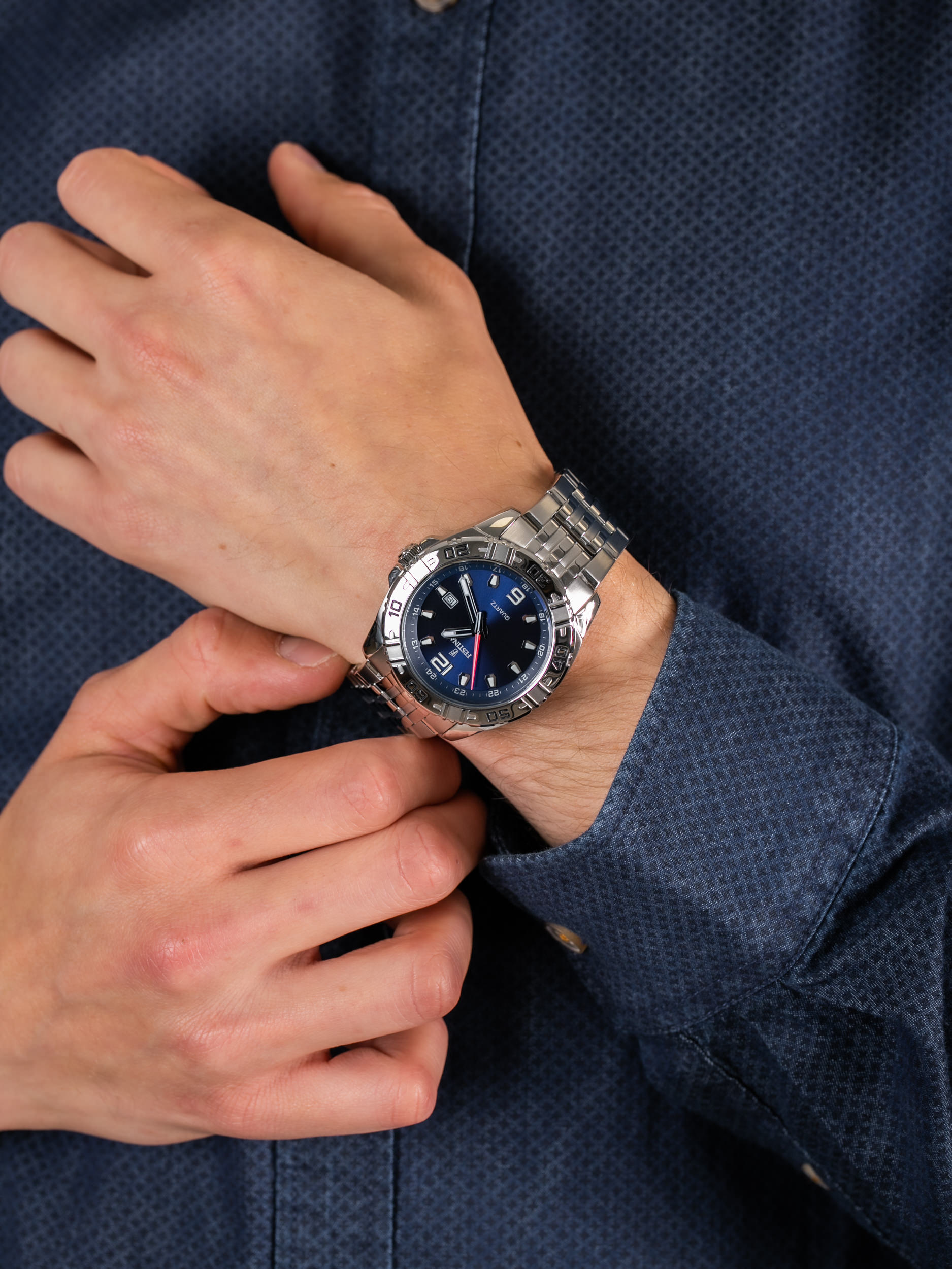 Festina F16495-A męski zegarek Classic bransoleta - miniatura 3