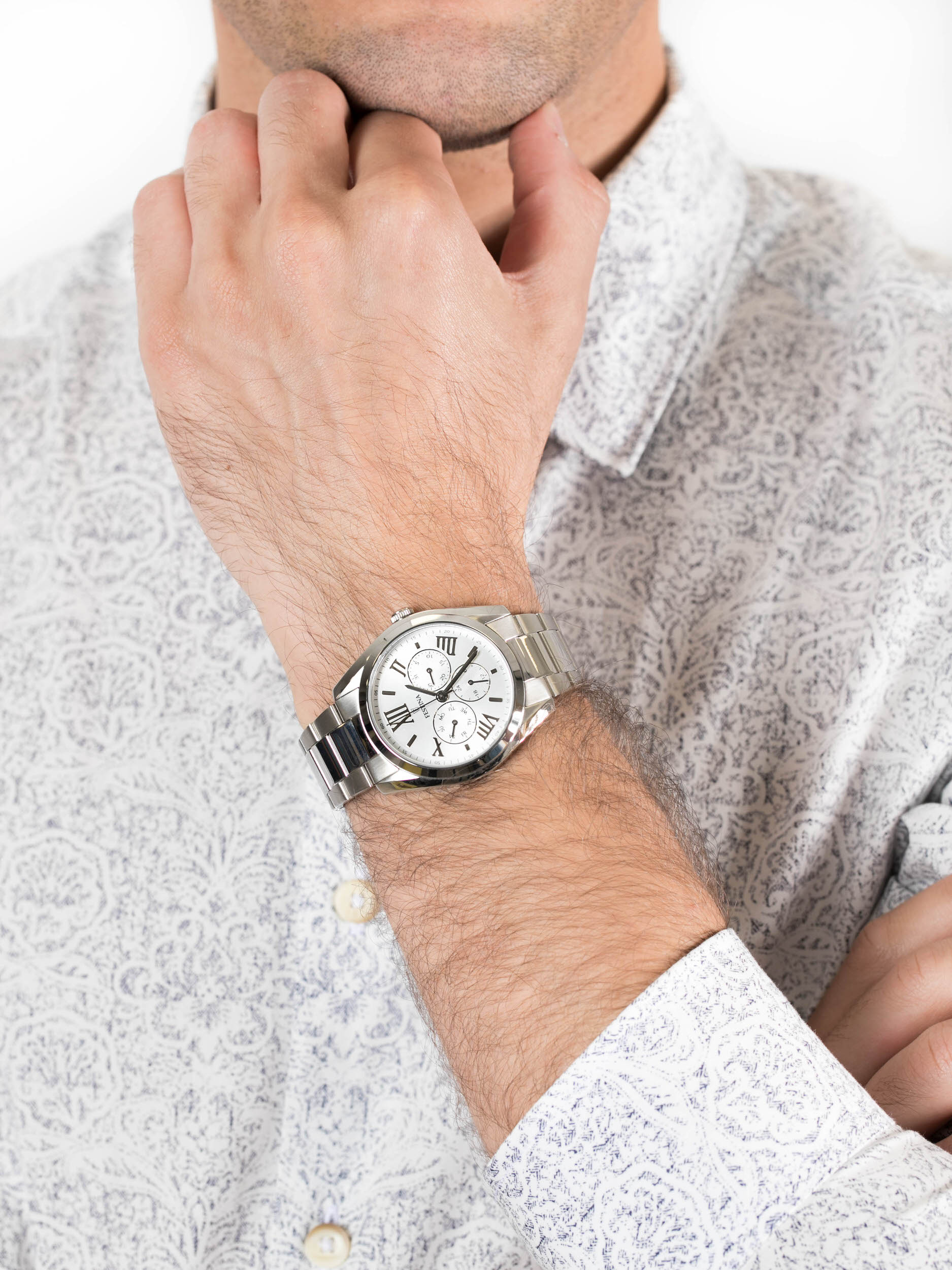 Festina F16750-1 męski zegarek Classic bransoleta - miniatura 3
