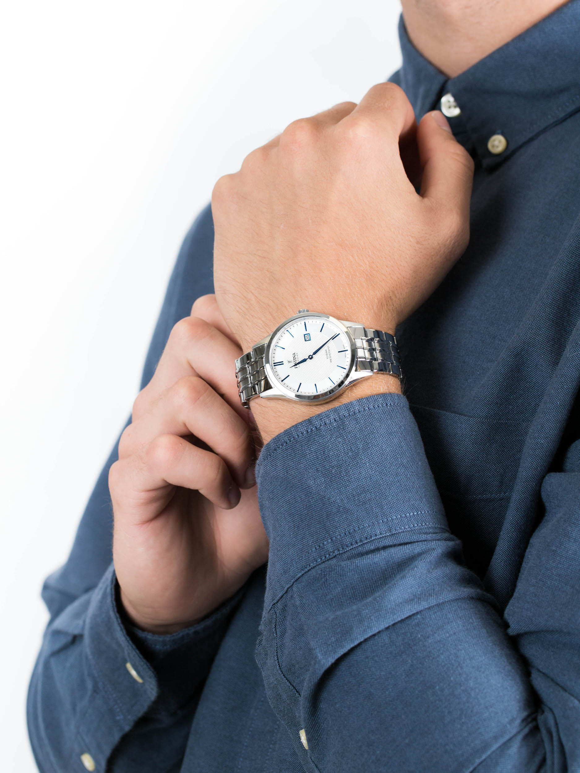 Festina F20005-2 męski zegarek Classic bransoleta - miniatura 3