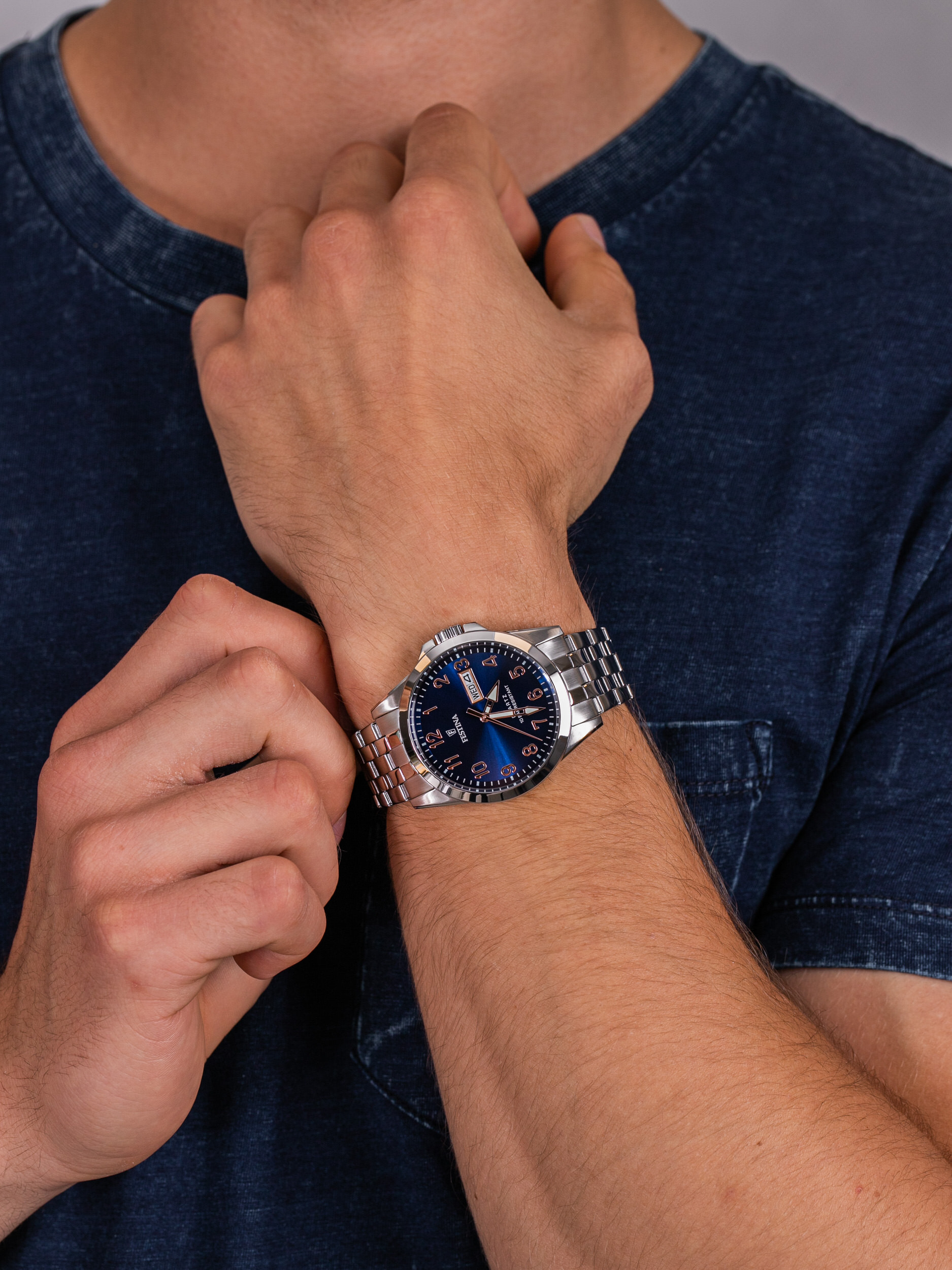 Festina F20357-B męski zegarek Classic bransoleta - miniatura 3