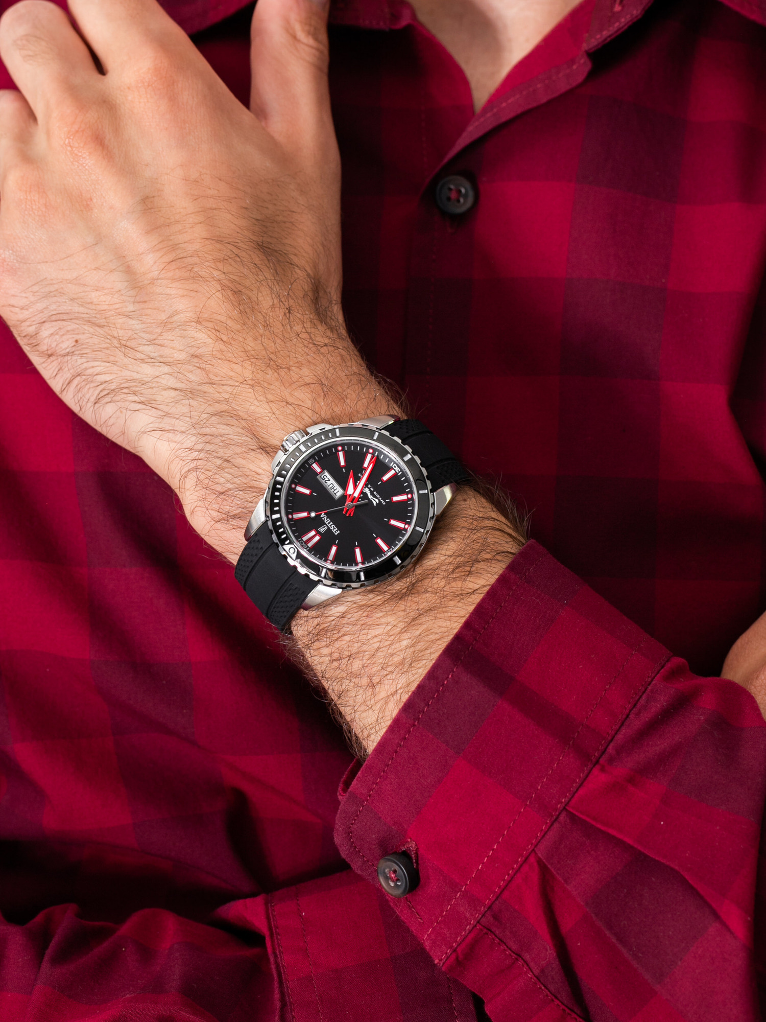 Festina F20378-2 męski zegarek Sport pasek - miniatura 3