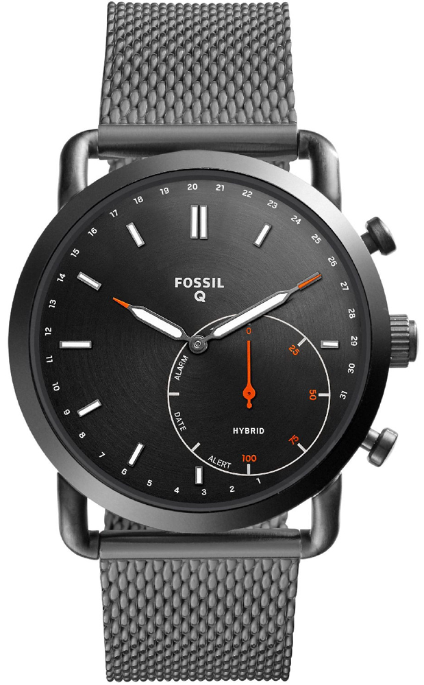Fossil Smartwatches Hybrid Smartwatch Commuter Smoke Stainless Steel FTW1161