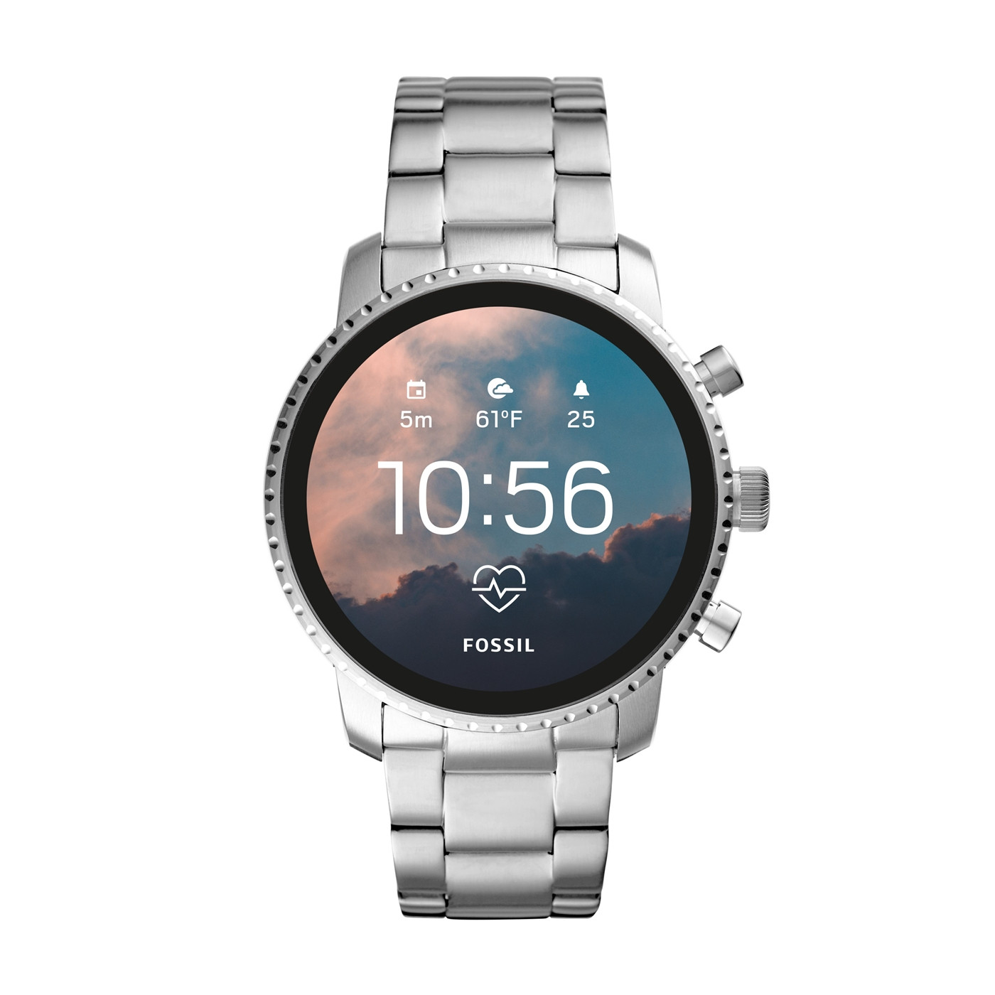 zegarek Fossil Smartwatch FTW4011 kwarcowy męski Fossil Q Gen 4 Smartwatch Explorist HR Stainless Steel - miniatura 5