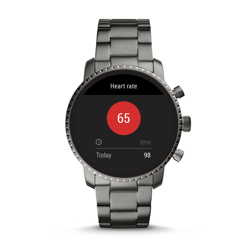 Fossil Smartwatch FTW4012 Gen 4 Smartwatch Q Explorist Smoke Stainless Steel zegarek fashion/modowy Fossil Q - miniatura 2