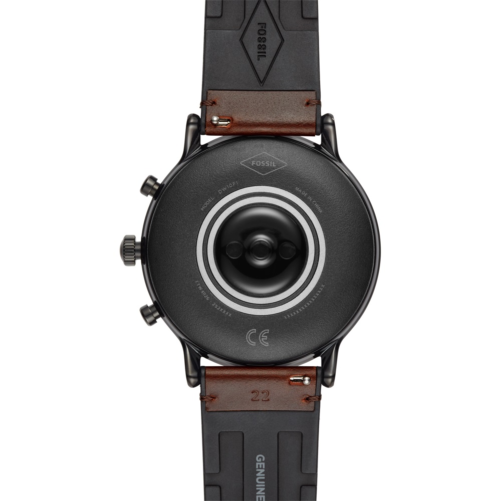 Fossil Smartwatch FTW4026 GEN 5 SMARTWATCH - THE CARLYLE HR DARK BROWN LEATHER zegarek fashion/modowy Fossil Q - miniatura 4