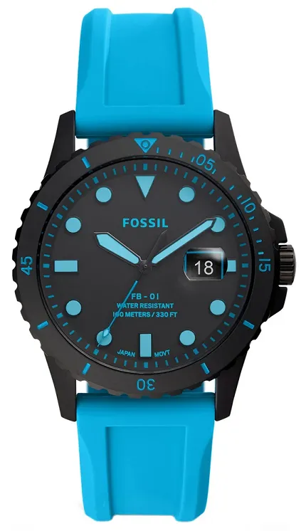 Fossil FS5682 FB-01 FB-01 NEON BLUE - zdjęcie 1