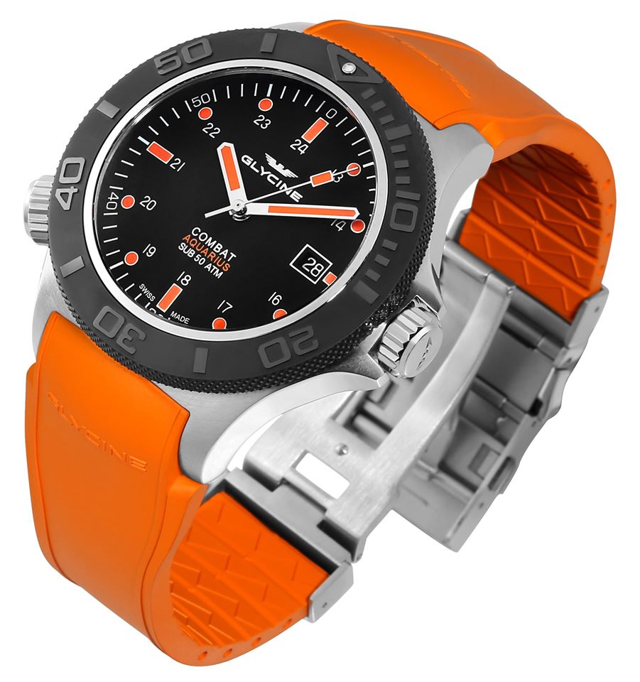 Glycine GL0040 zegarek srebrny sportowy Combat pasek - miniatura 5