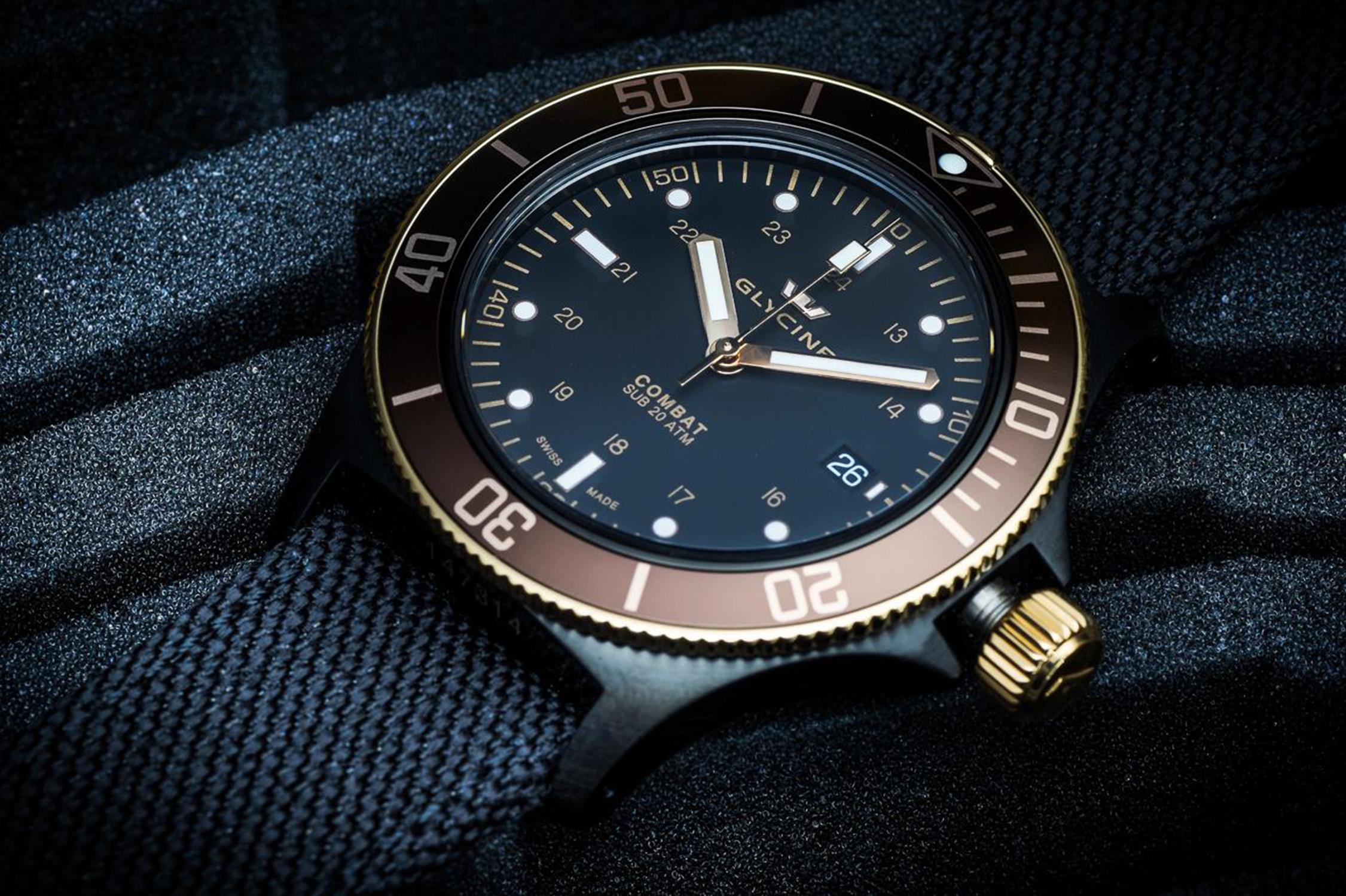 zegarek Glycine GL0093 czarny Combat - miniatura 7