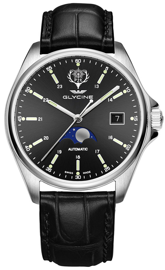Glycine COMBAT 6 CLASSIC MOONPHASE POLSKI ZWIĄZEK ŁOWIECKI GL0248