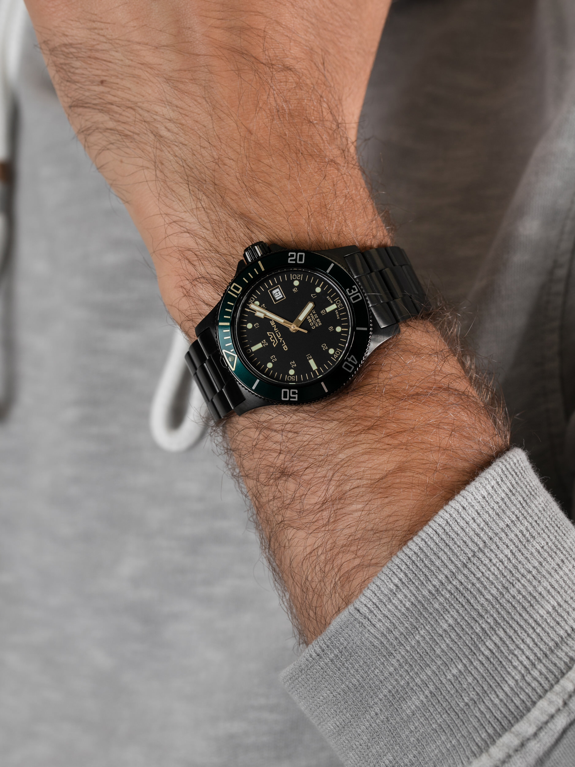 Glycine GL0273 męski zegarek Combat bransoleta - miniatura 3