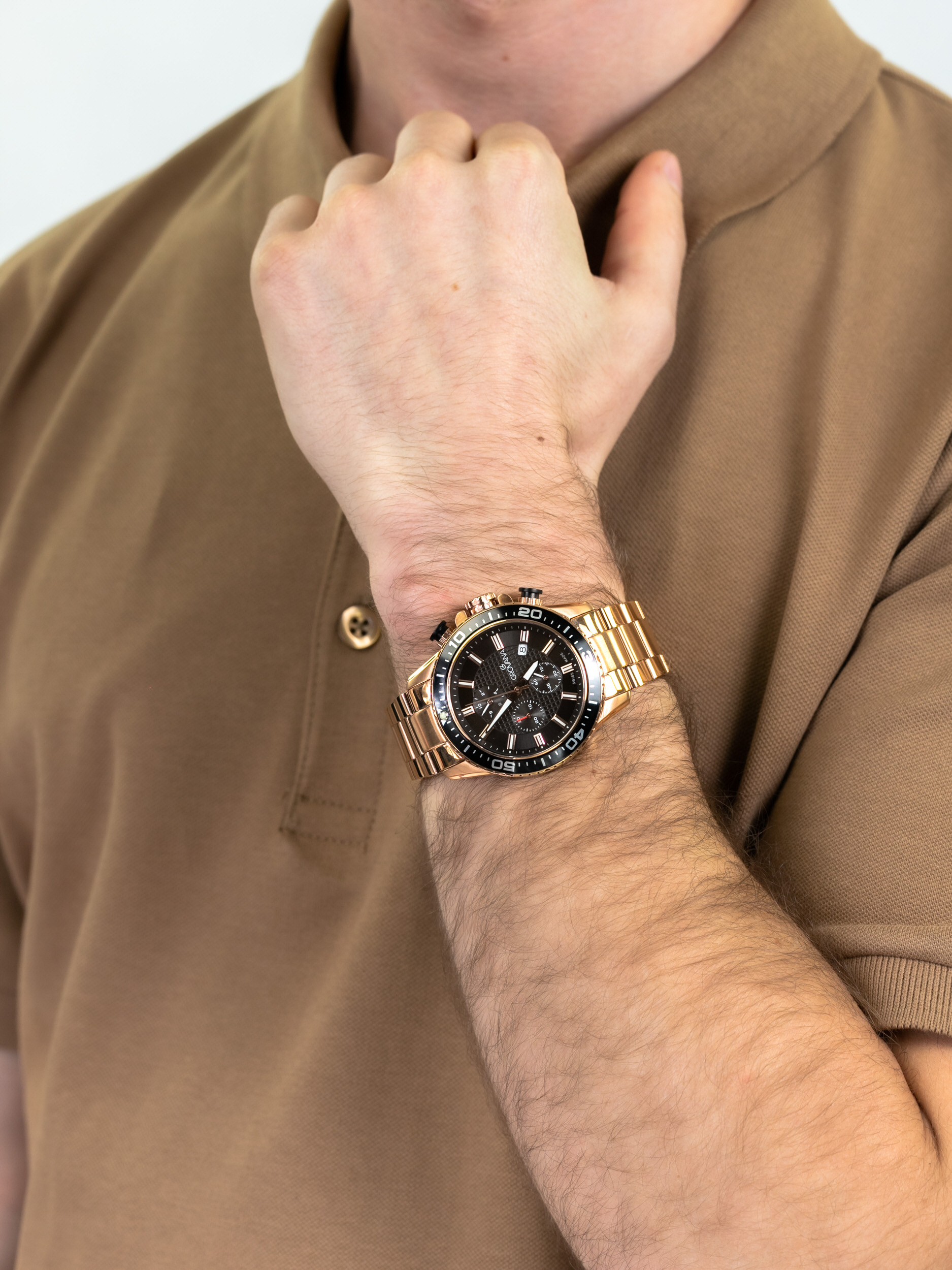 zegarek Grovana 7037.9167 męski z chronograf Bransoleta - miniatura 3