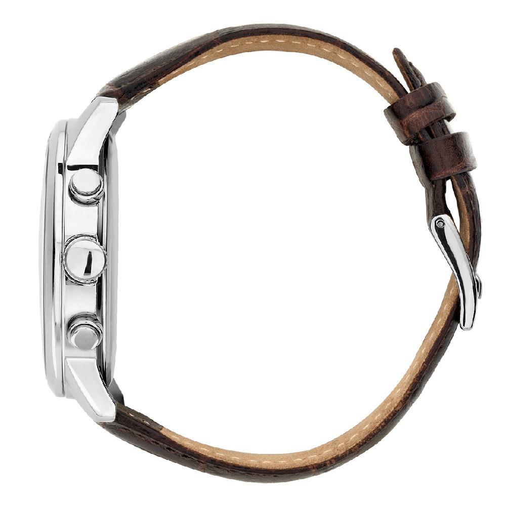 Guess W0380G2 zegarek srebrny klasyczny Pasek pasek - miniatura 5
