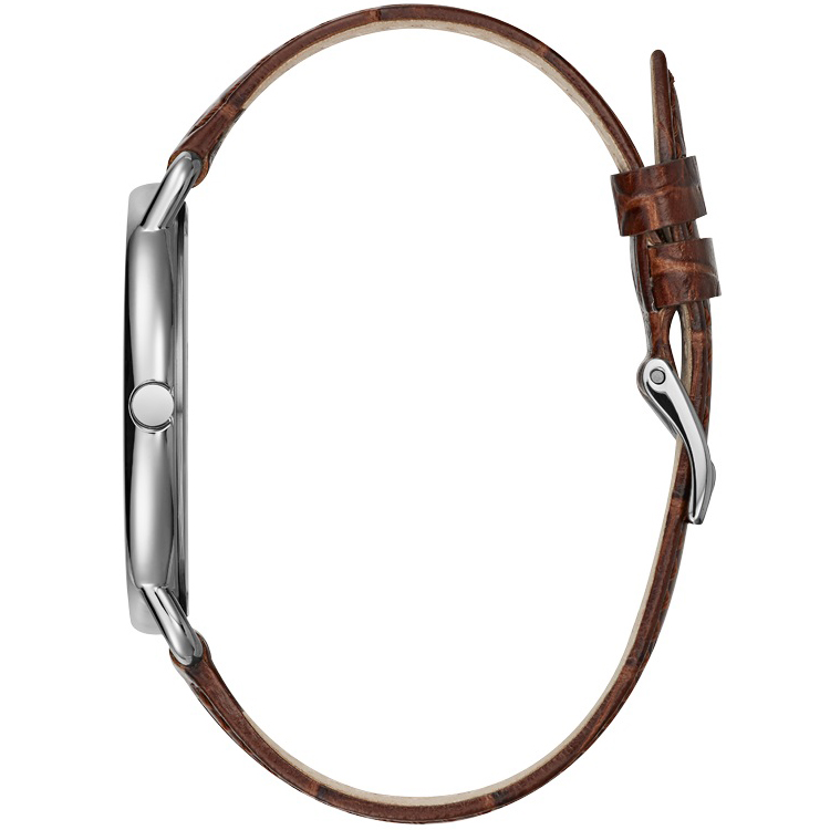 Guess W1164G1 zegarek srebrny klasyczny Pasek pasek - miniatura 5