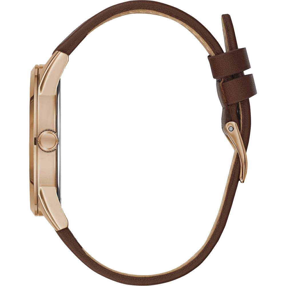 Guess W1186G3 zegarek różowe złoto klasyczny Pasek pasek - miniatura 5