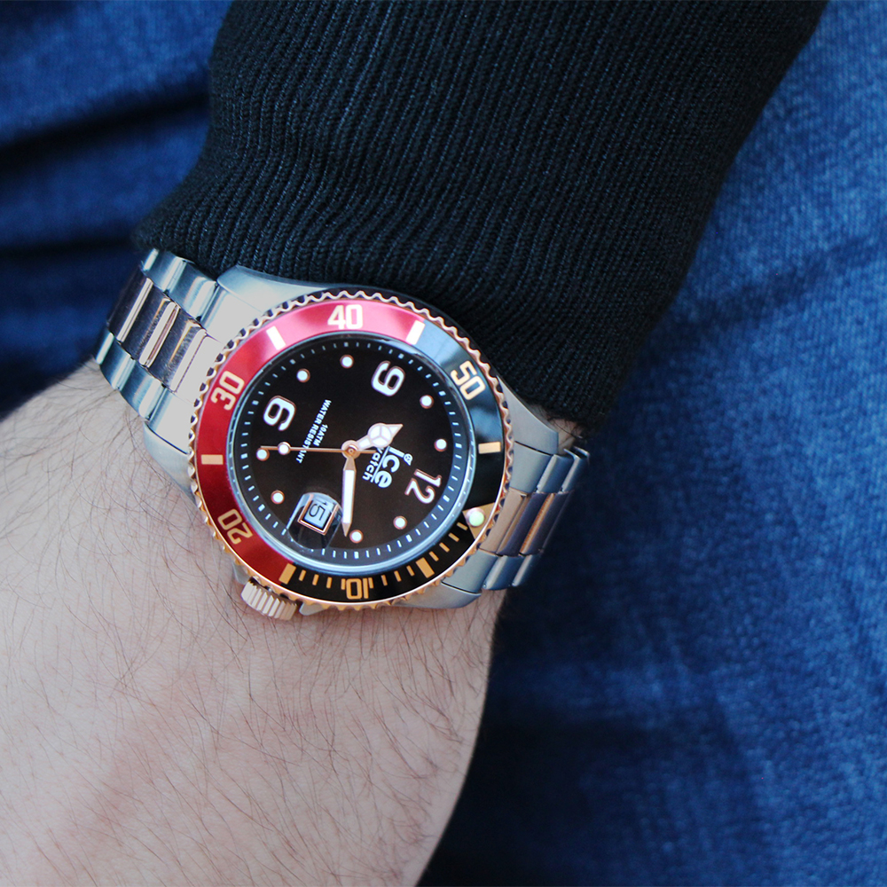 ICE Watch ICE.016546 ICE-Steel ICE Steel Chic silver rose gold zegarek męski klasyczny mineralne - miniatura 8