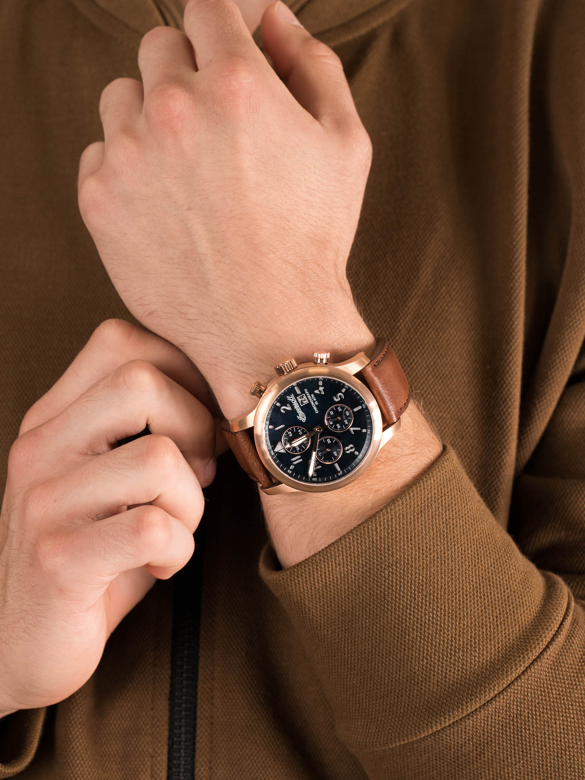 zegarek Ingersoll I01502 THE HATTON męski z chronograf The Hatton - miniatura 3