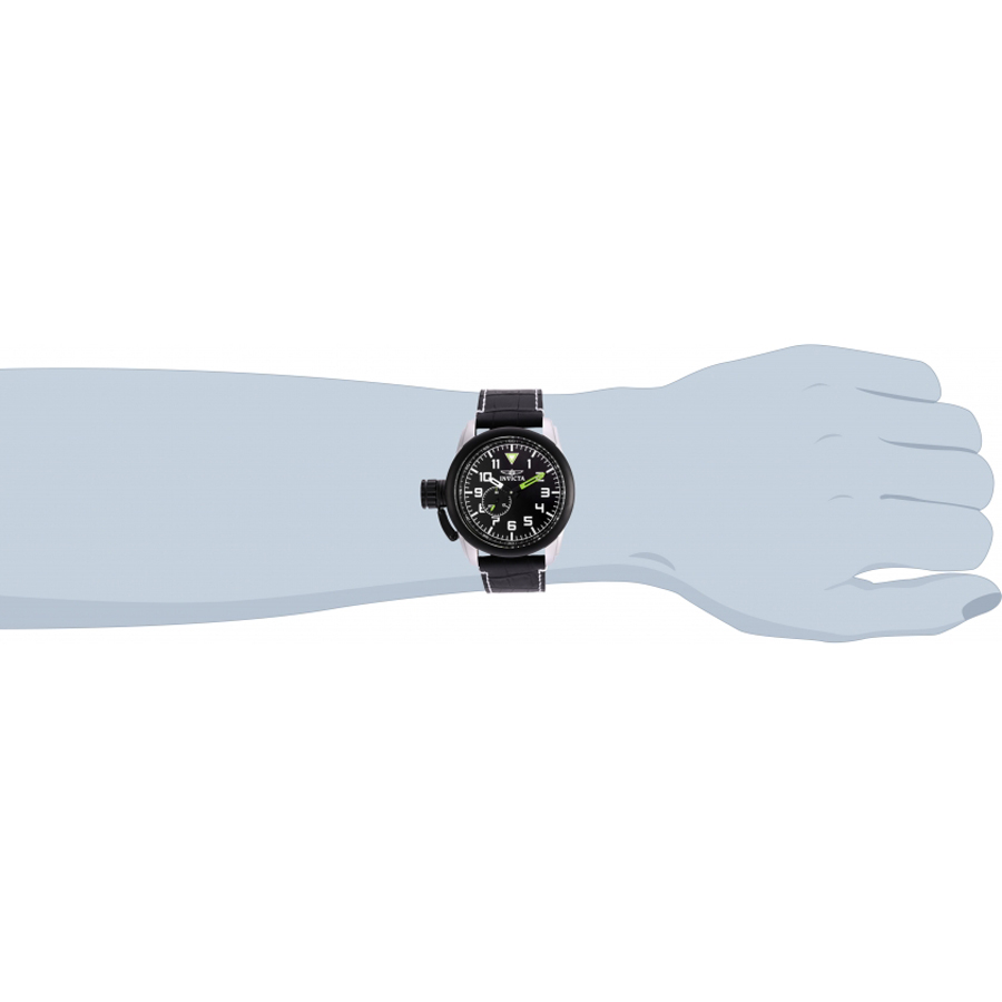 Invicta 20461 zegarek srebrny klasyczny Aviator pasek - miniatura 5