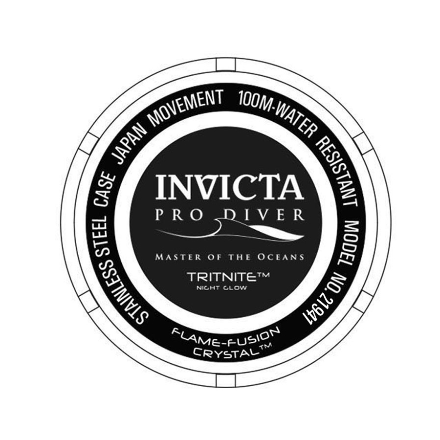 Invicta 21941 zegarek złoty klasyczny Pro Diver pasek - miniatura 5