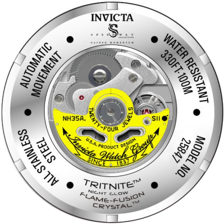 Invicta 25847 męski zegarek Speedway bransoleta - miniatura 3