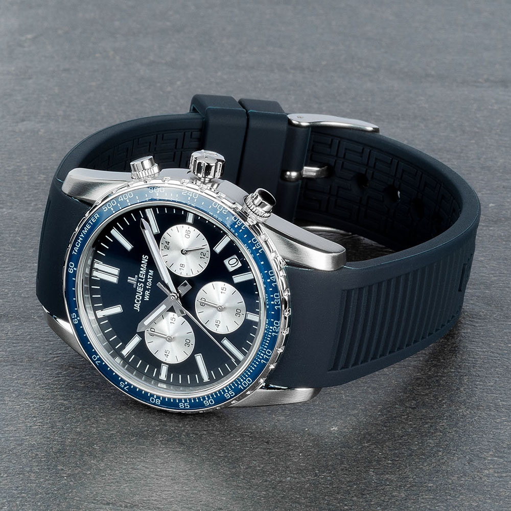 zegarek Jacques Lemans 1-2059C męski z tachometr Sport - miniatura 3