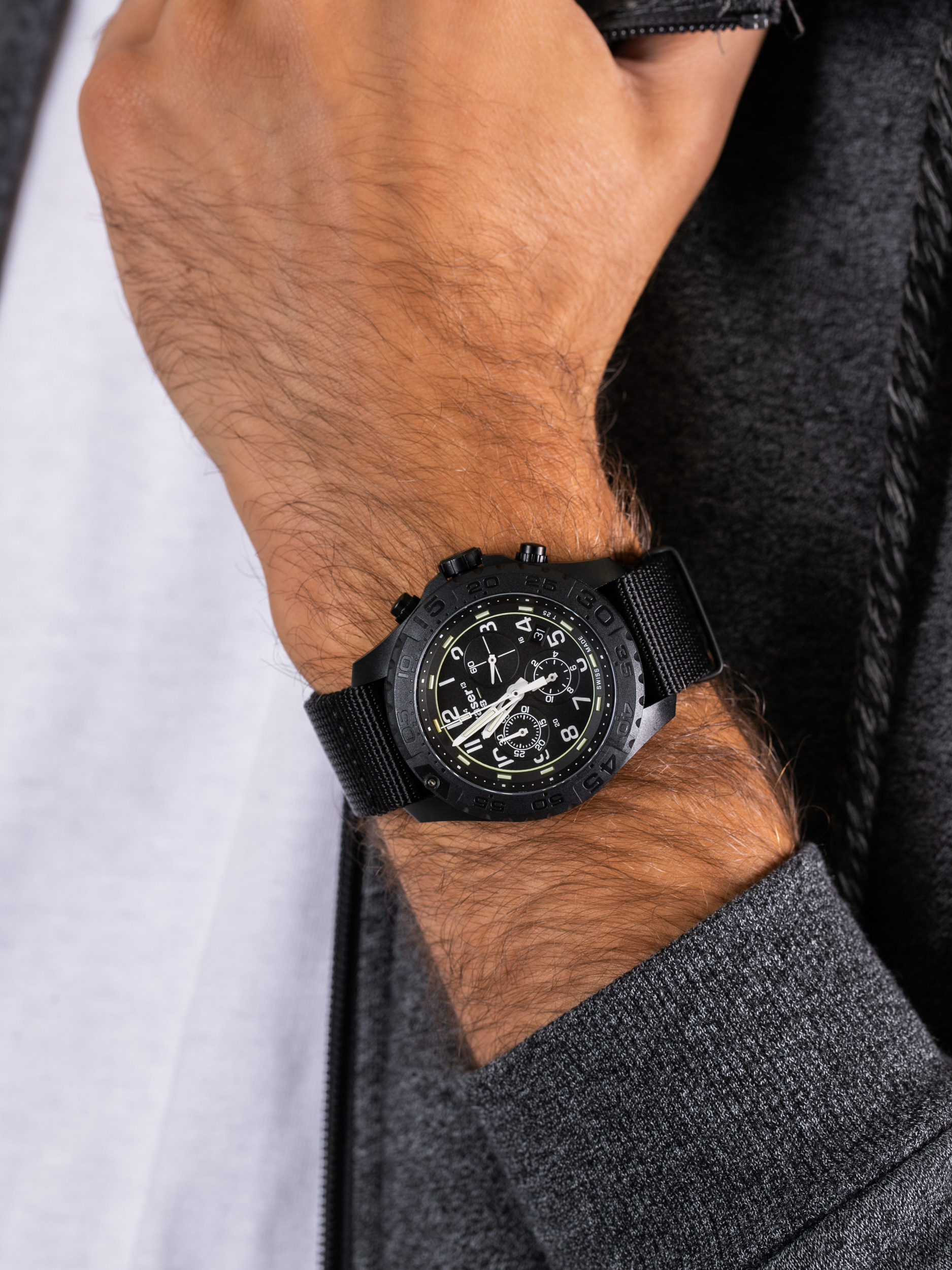 Traser TS-108680 P96 OdP Evolution Chrono Black zegarek klasyczny P96 Outdoor Pioneer - miniatura 3