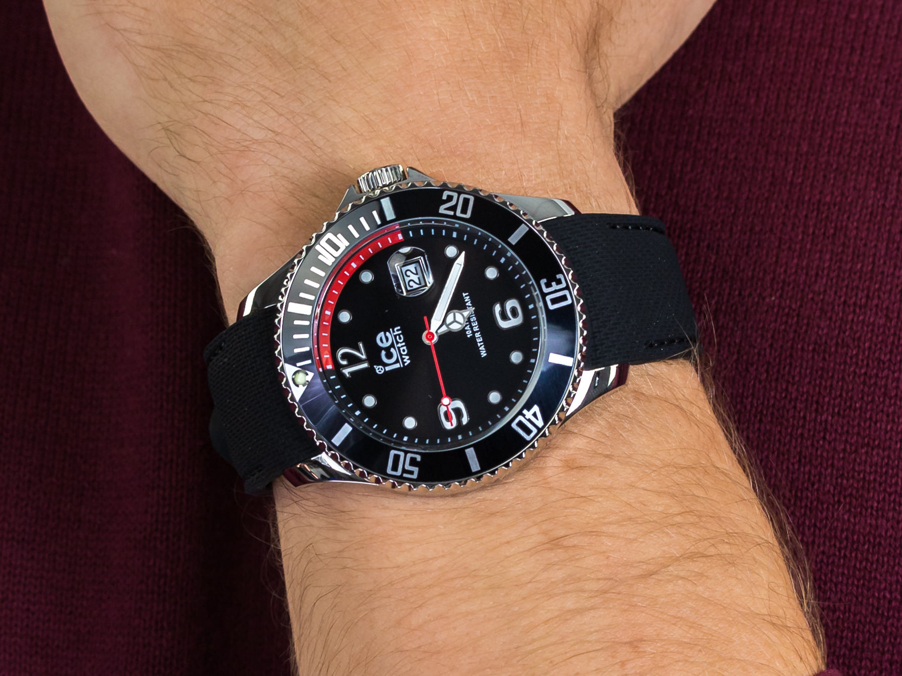 zegarek ICE Watch ICE.015773 kwarcowy męski ICE-Steel ICE Steel - Black rozm. L - miniatura 4