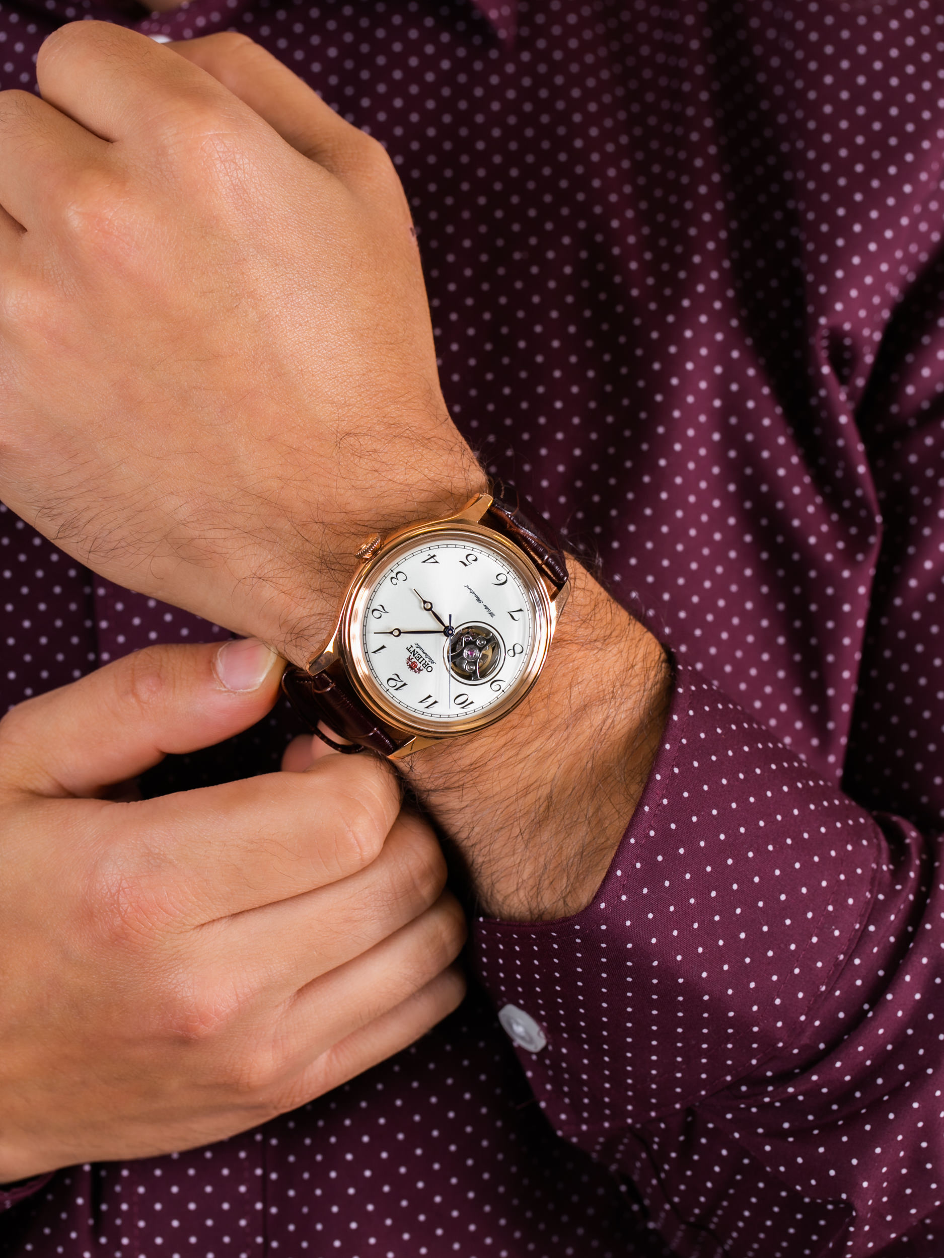 Orient RA-AG0012S10B męski zegarek Classic pasek - miniatura 3