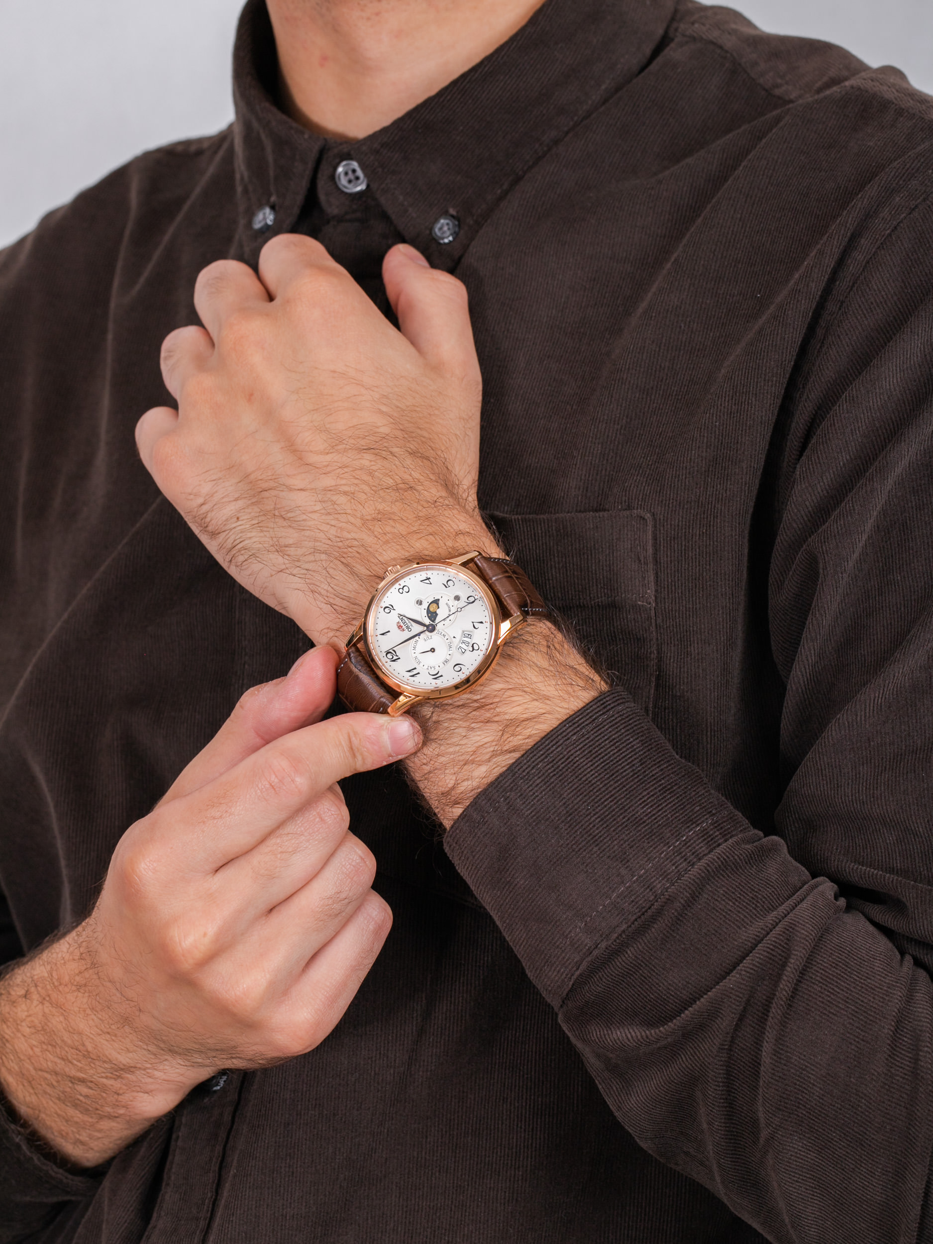 Orient RA-AK0001S10B męski zegarek Classic pasek - miniatura 3