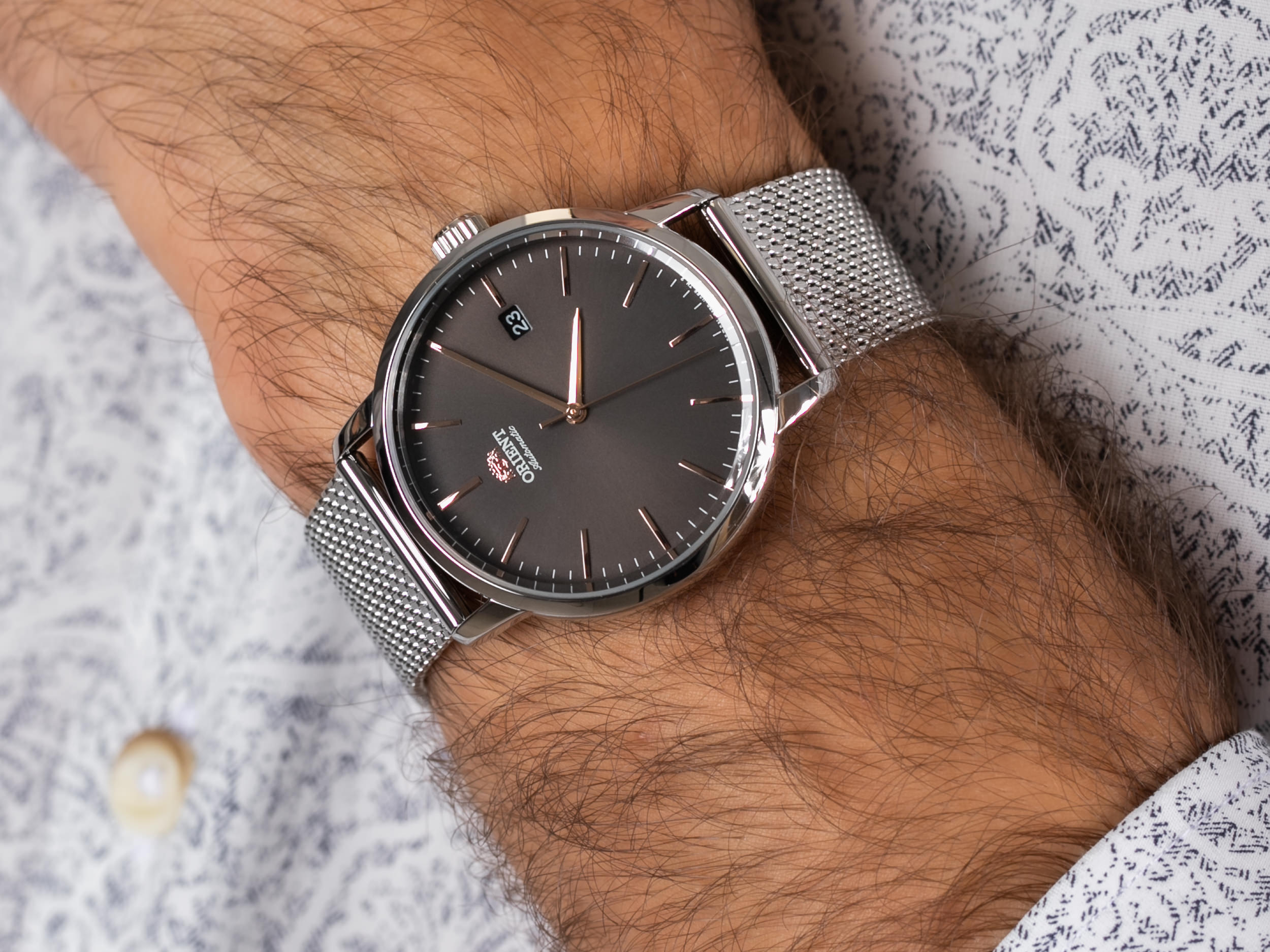Orient RA-AC0E05N10B Maestro zegarek klasyczny Contemporary - miniatura 4
