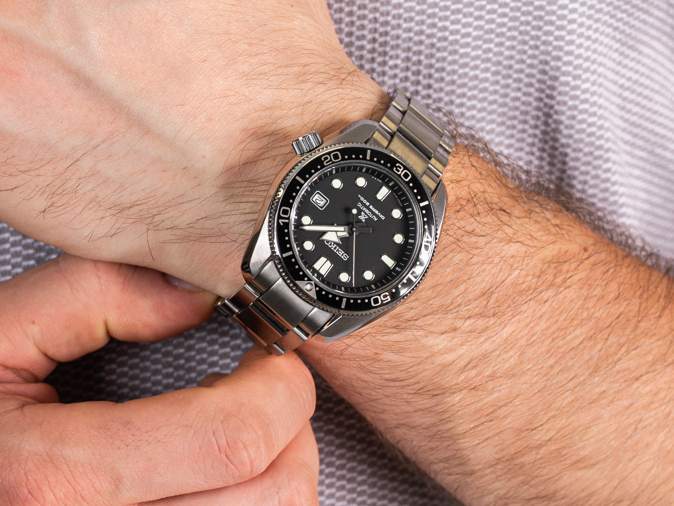 Seiko SPB077J1 Prospex 1968 Divers 200m Automatic zegarek klasyczny Prospex - miniatura 4