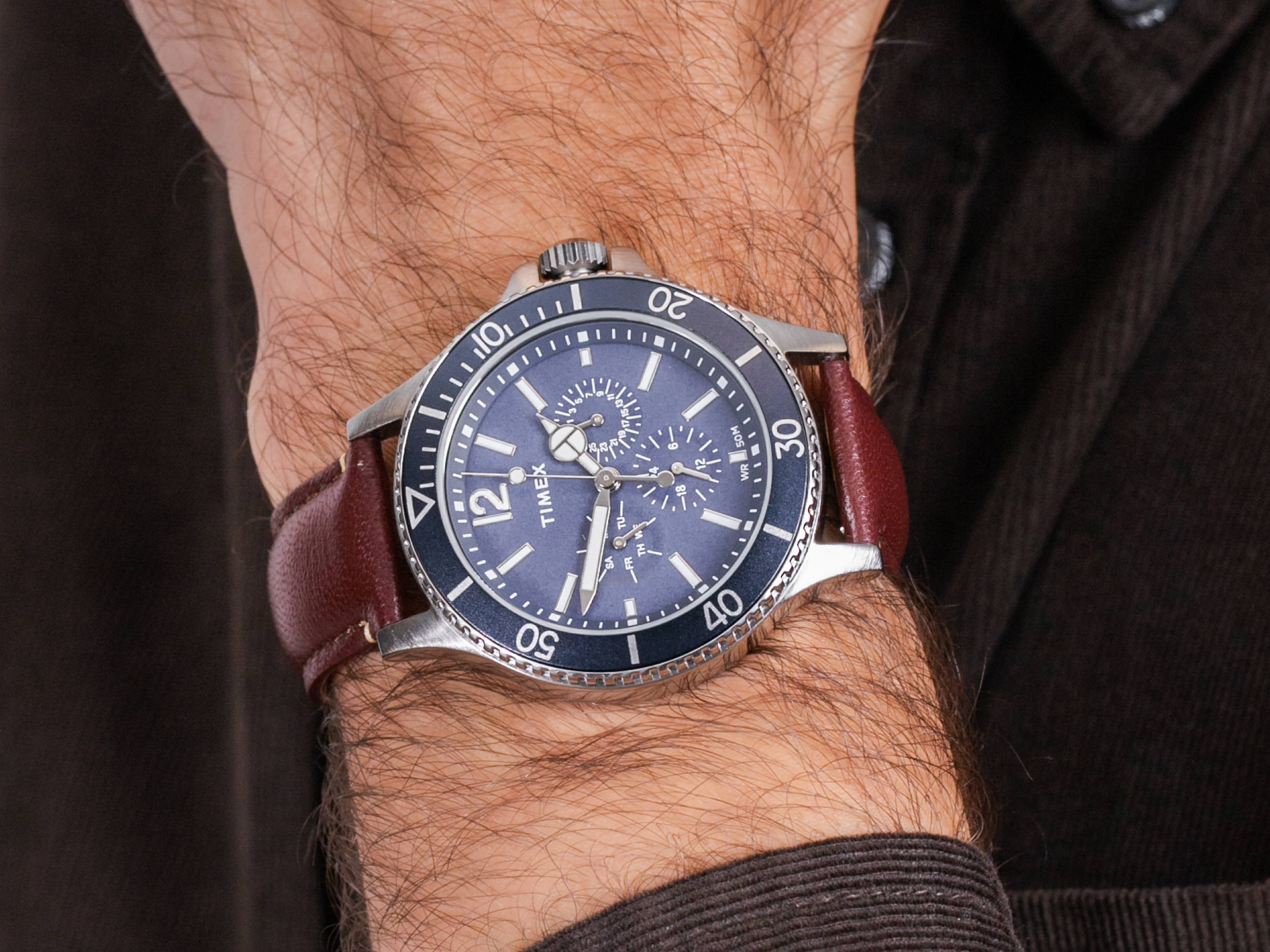 Timex TW2U13000 zegarek klasyczny Harborside - miniatura 4