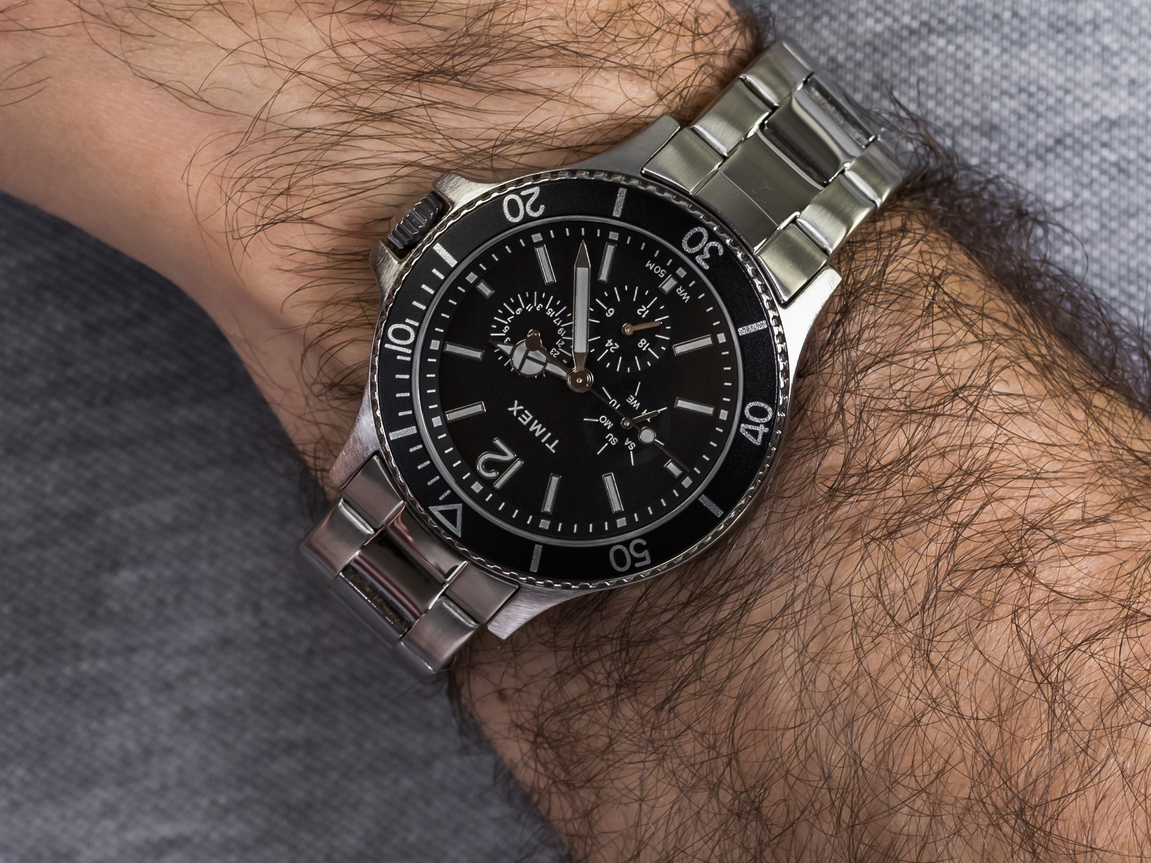 zegarek Timex TW2U13100 srebrny Harborside