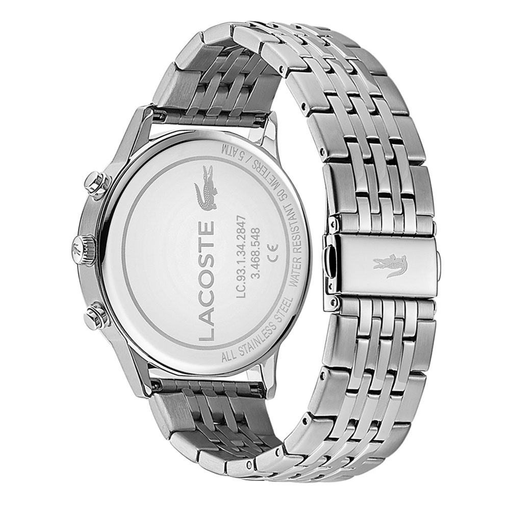 Lacoste 2011067 zegarek srebrny klasyczny Męskie bransoleta - miniatura 5