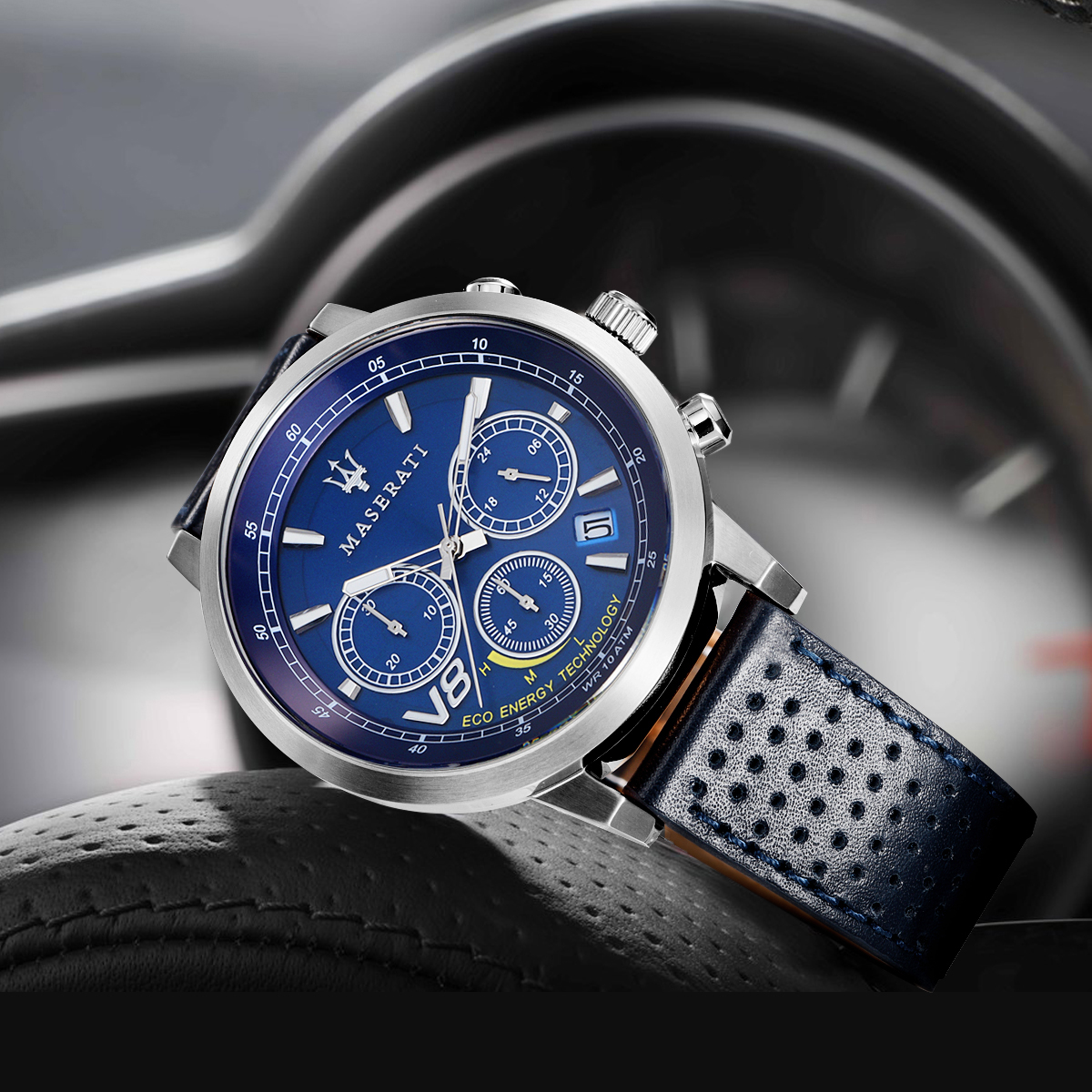 Zegarek Maserati Granturismo V8 EcoEnergy Chronograph - męski  - miniatura 4