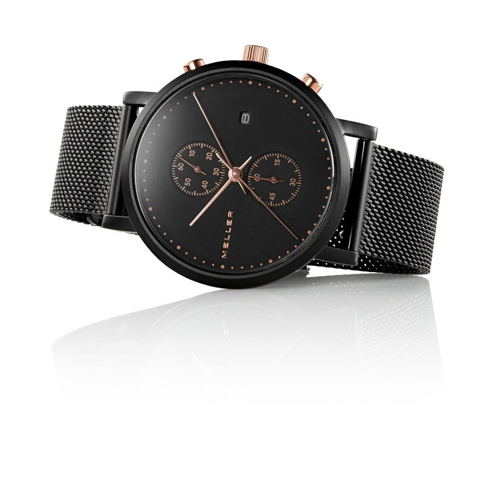 zegarek Meller 4NR-2BLACK Makonnen Baki Black męski z chronograf Makonnen - miniatura 6
