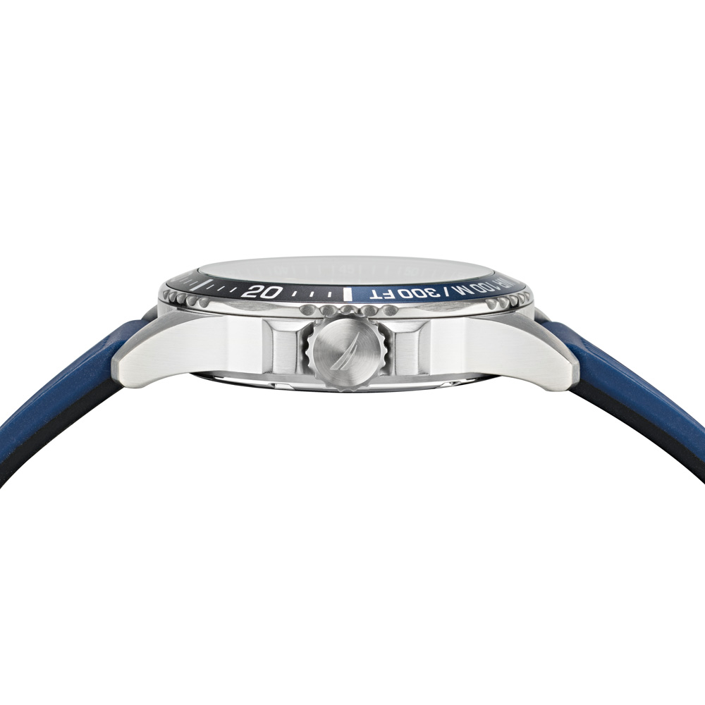 Nautica NAPFRB920 zegarek srebrny klasyczny Pasek pasek - miniatura 5