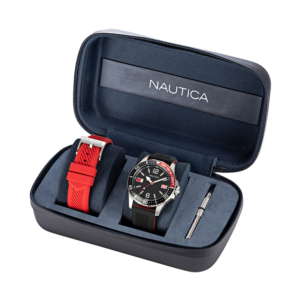 zegarek Nautica NAPFRB926 srebrny Pasek - miniatura 7