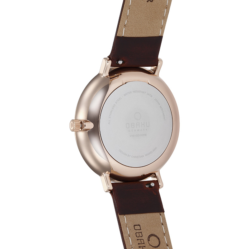 Obaku Denmark V181GDVWRN zegarek męski Slim - miniatura 2