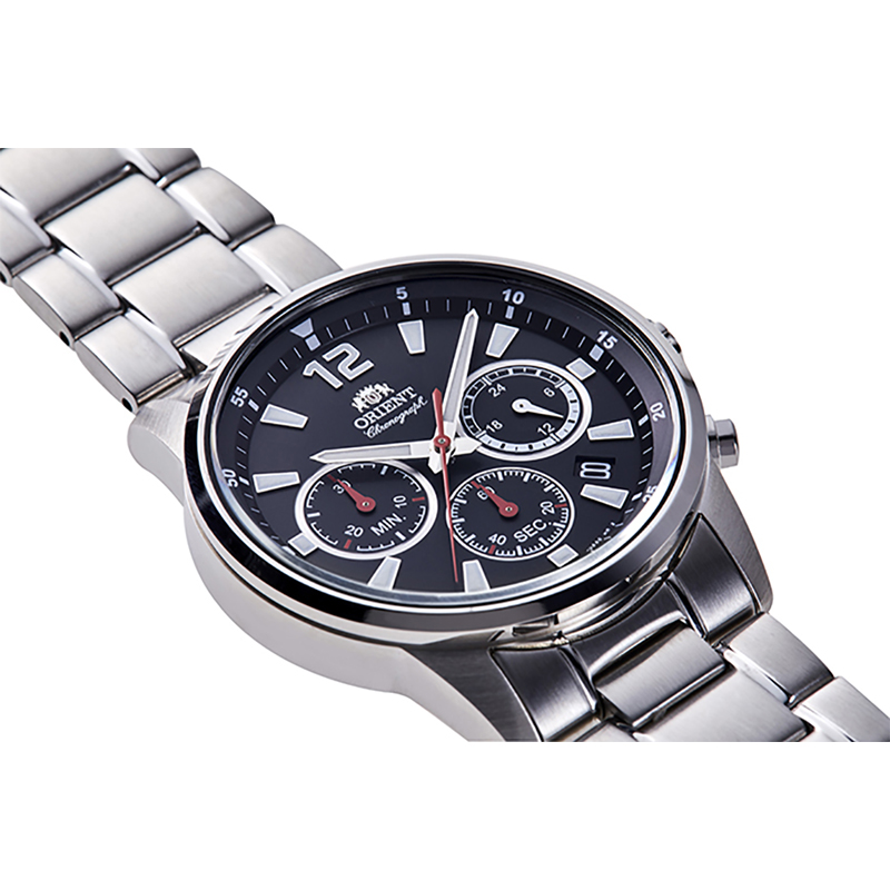 Orient RA-KV0001B10B zegarek srebrny sportowy Sports bransoleta - miniatura 5