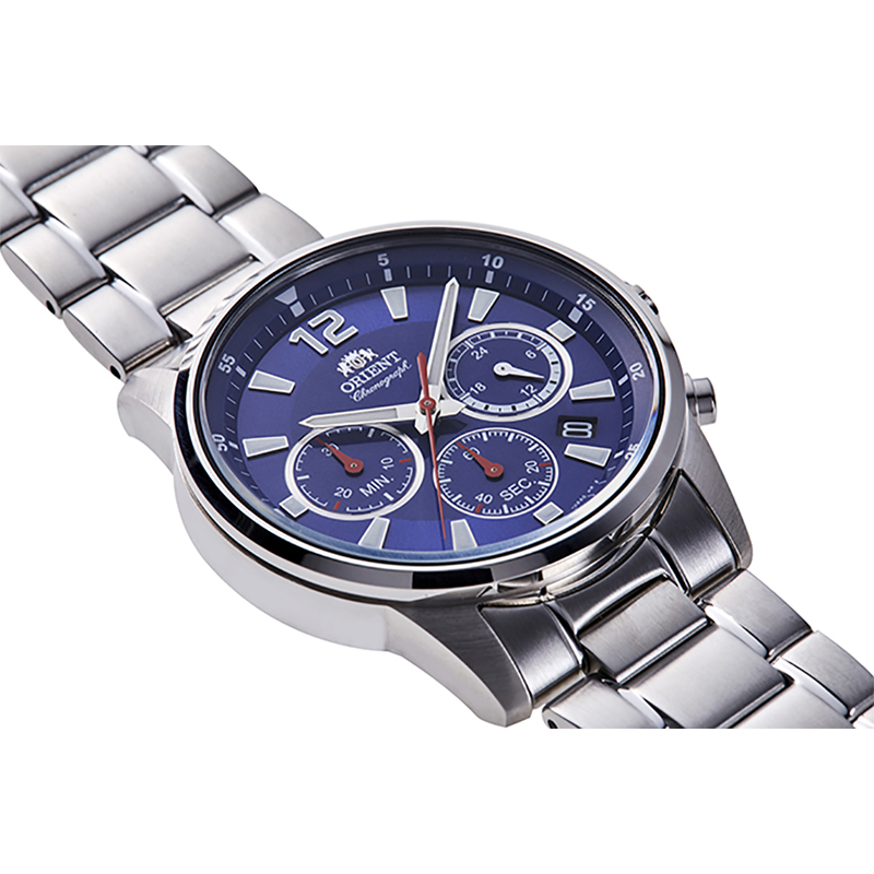 Orient RA-KV0002L10B zegarek srebrny sportowy Sports bransoleta - miniatura 5