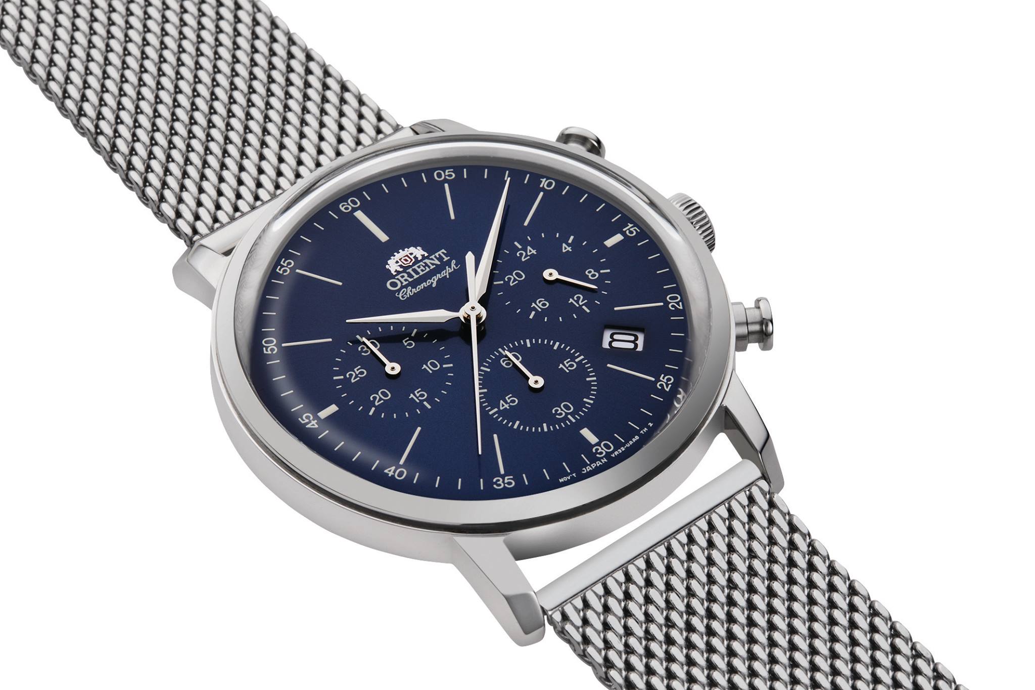 Orient RA-KV0401L10B zegarek srebrny sportowy Classic bransoleta - miniatura 5